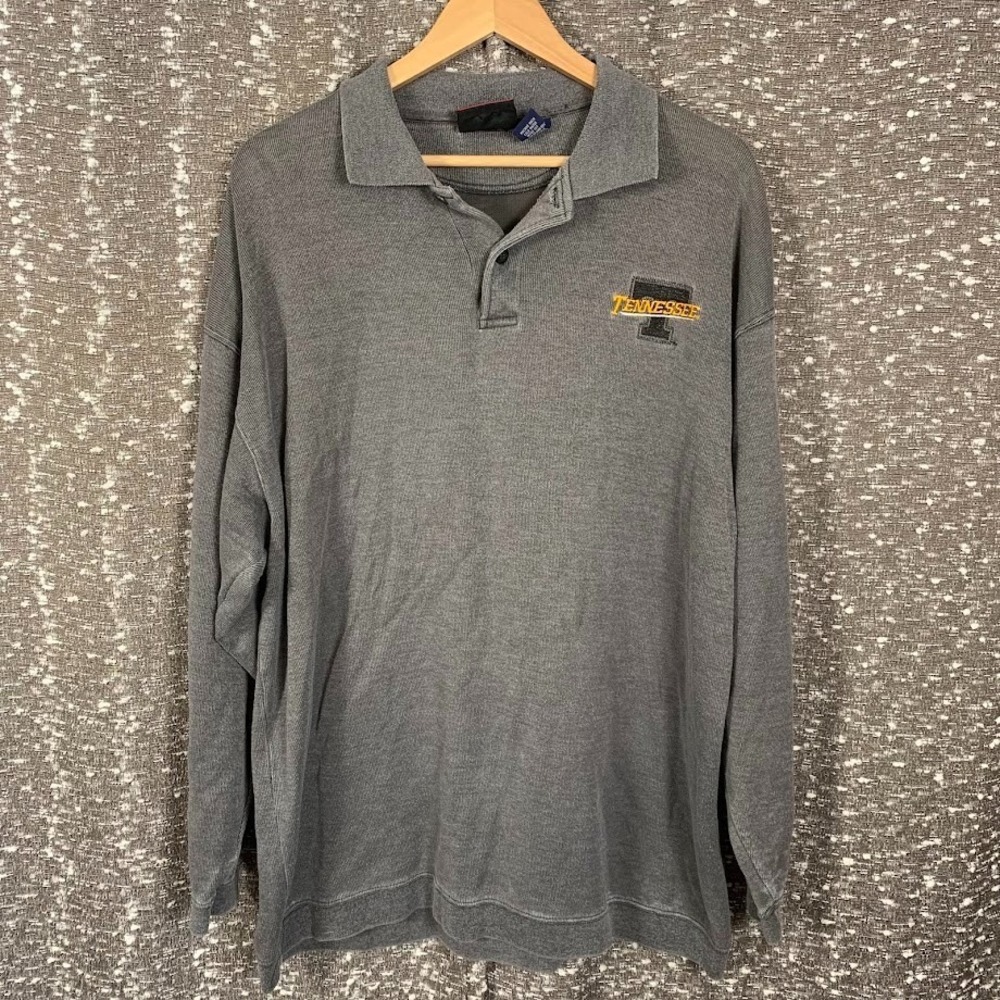 Vtg University of Tennessee Long Sleeve Collared Shirt Crable Sportswear Men's L